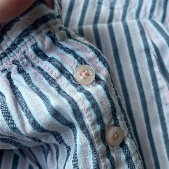 Sleep Sense Elegant Pink and Gray Striped Women's Pajama Bottoms, size S. - Picture 3 of 13